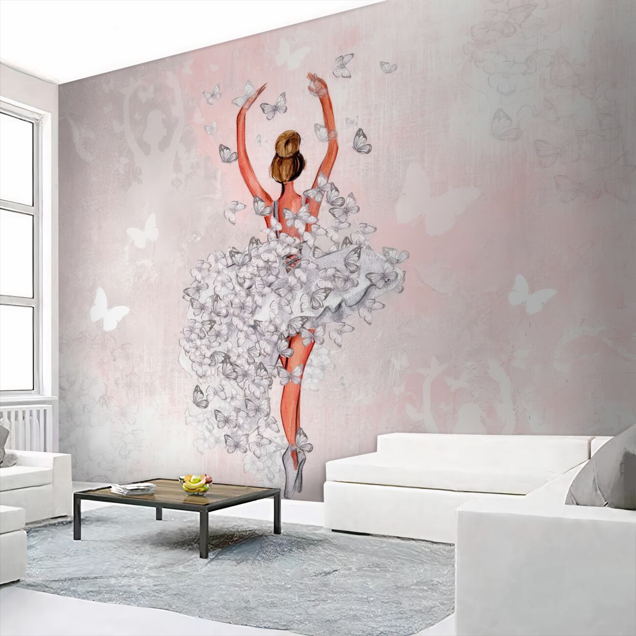Fototapeta Balerina w abstrakcji motyli