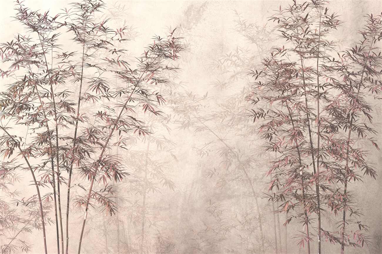 Fototapeta Autumn Forest we Mornoy Fog