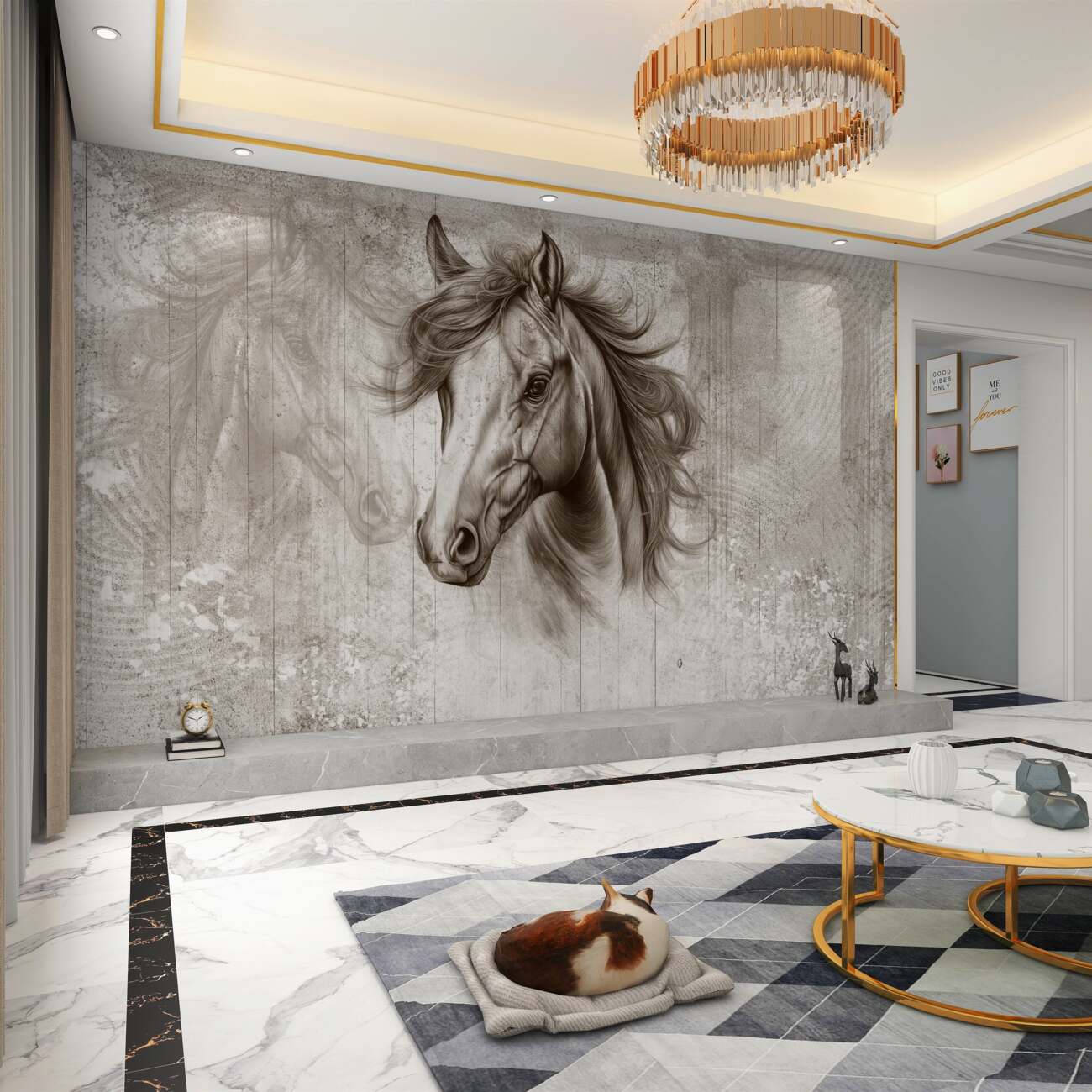 Fototapeta Obraz konia jest abstrakcyjny