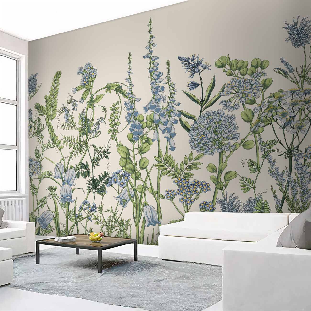 Fototapeta Field Blue Meadow Flowers