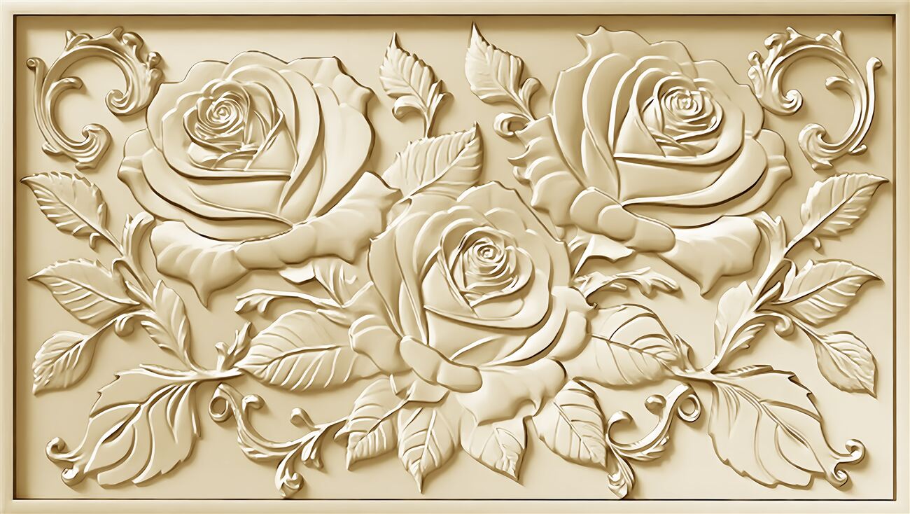 Fototapeta Pąki tekstury Roses 3D