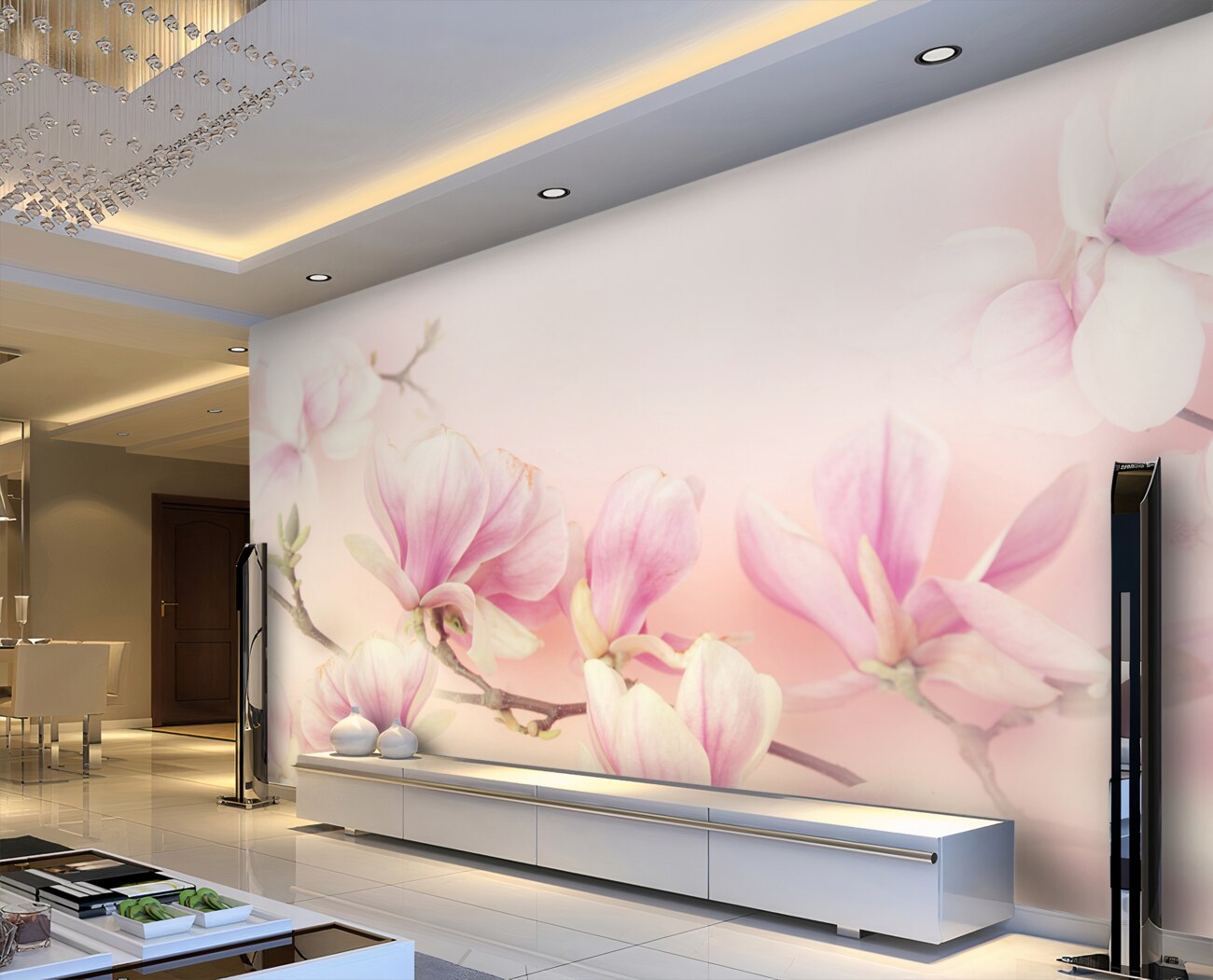 Fototapeta Młode różowe magnolias