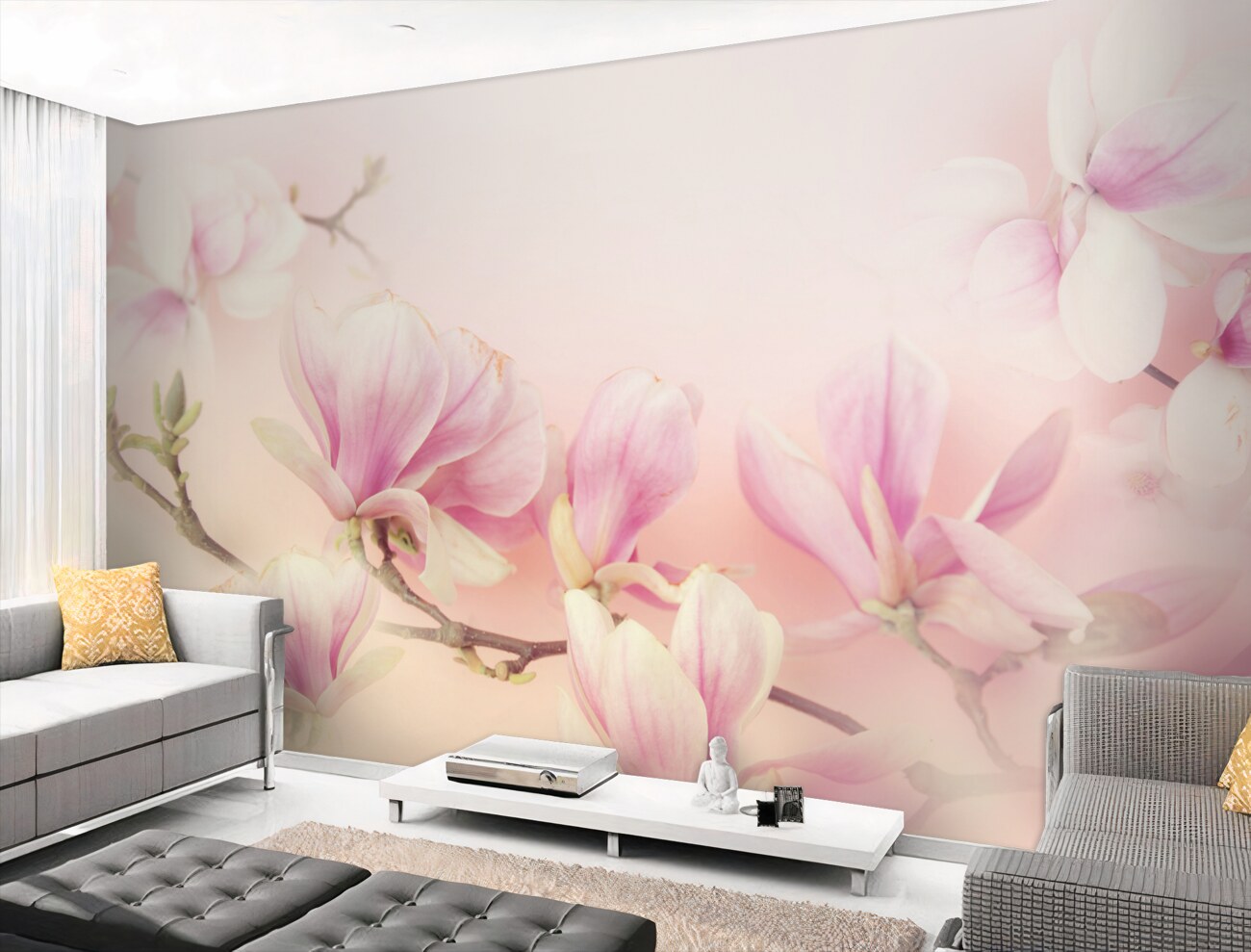 Fototapeta Młode różowe magnolias