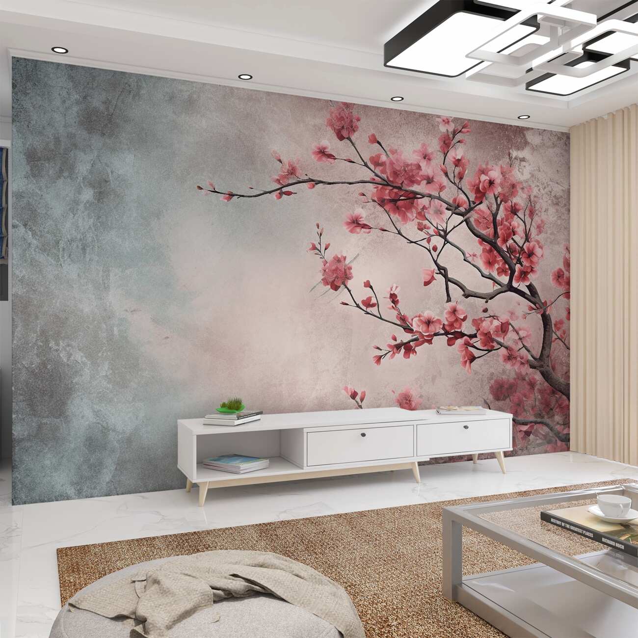 Fototapeta Gałęzie czerwonego koloru sakura