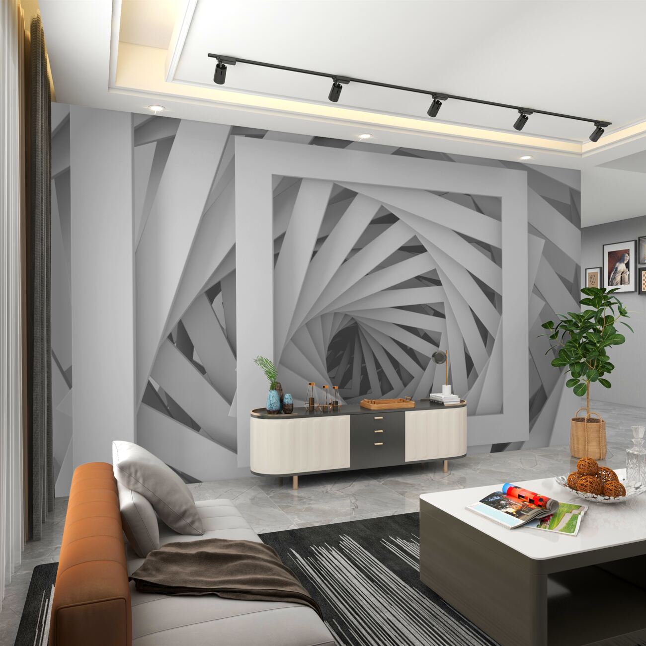 Fototapeta Tunel ze schodów