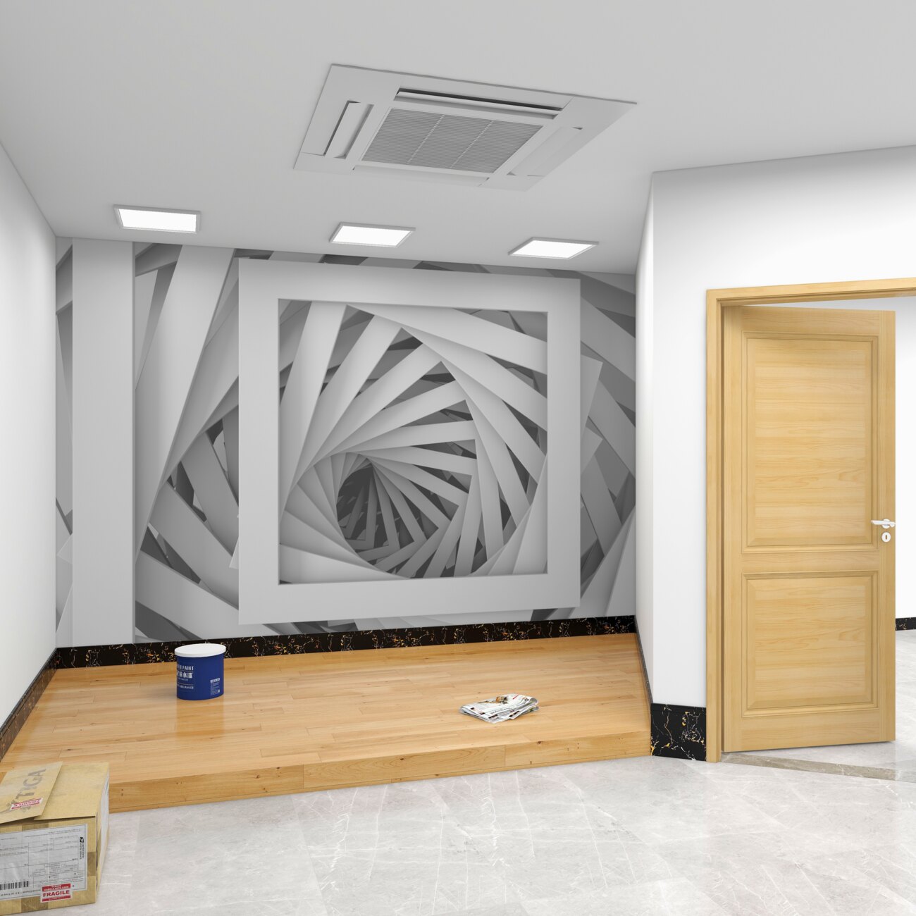Fototapeta Tunel ze schodów