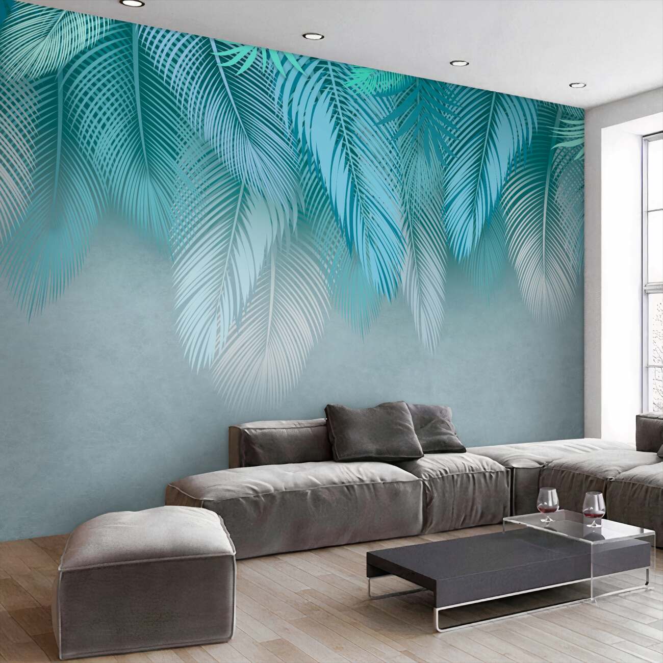 Fototapeta Blue -Feather Fall