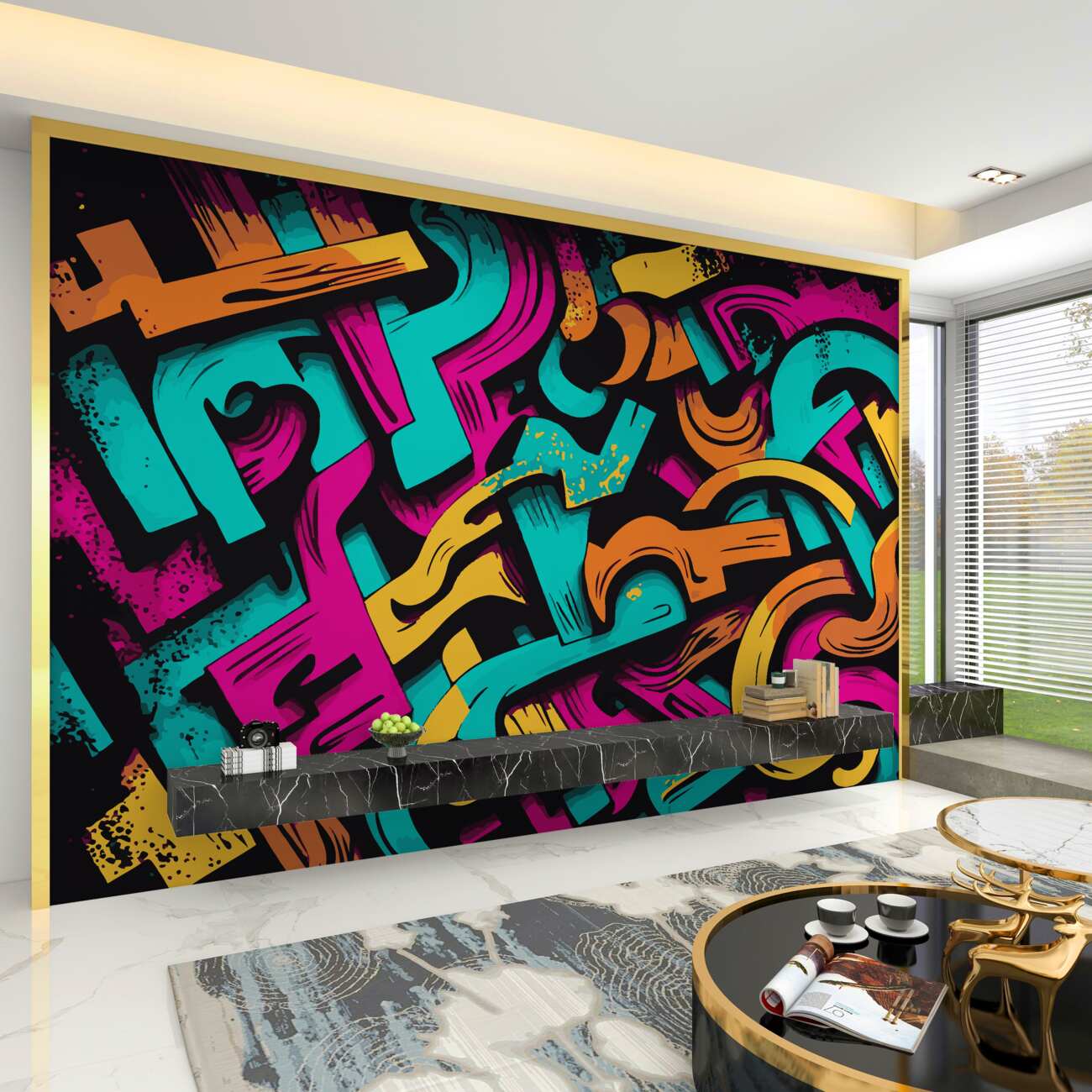 Fototapeta Graffiti odblokowują nowoczesne
