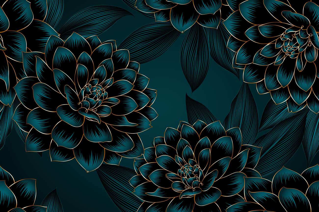 Fototapeta Teksturowany aster - szmaragd