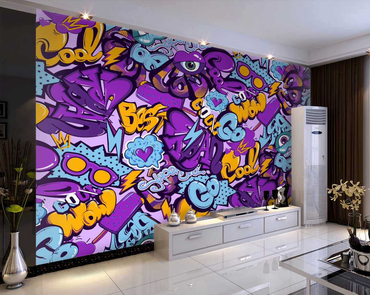 Fototapeta Nowoczesne napisy w graffiti