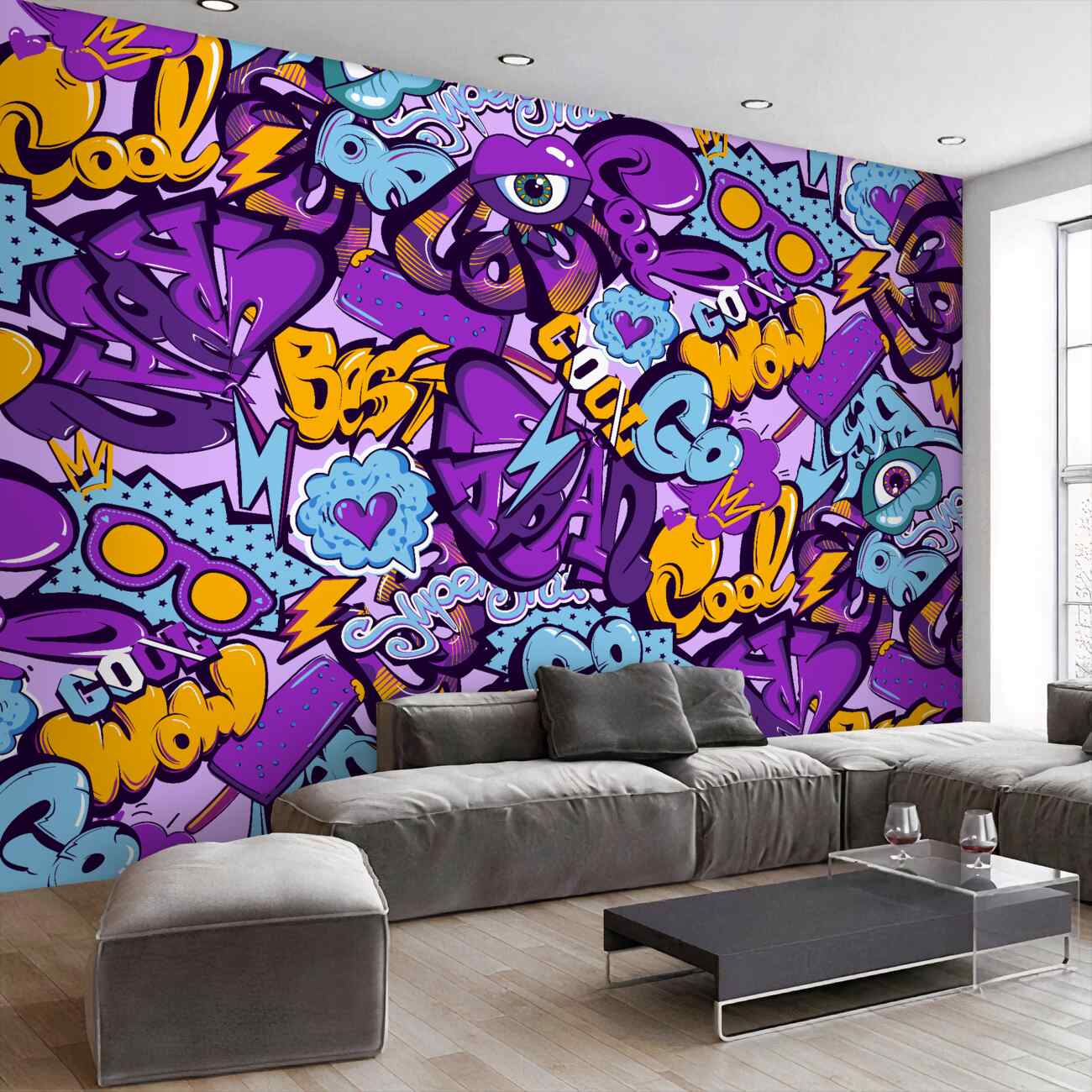 Fototapeta Nowoczesne napisy w graffiti