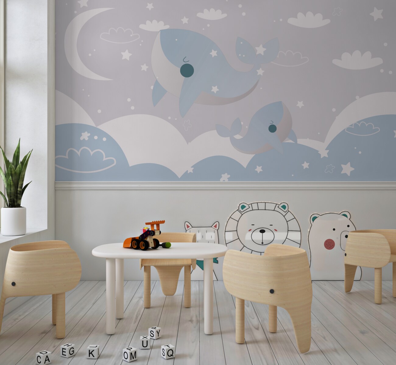 Fototapeta Dwa delfiny wyskakują z wody
