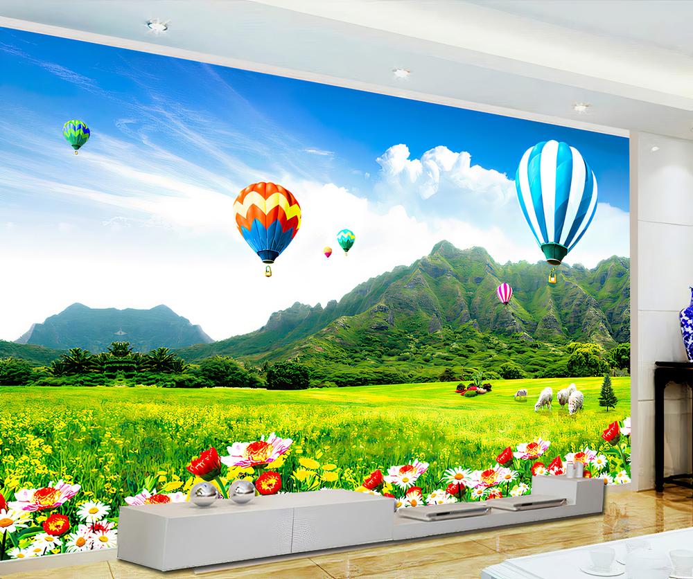 Fototapeta balony i góry