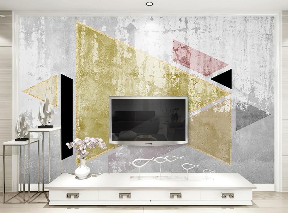 Fototapeta gold geometry anime metro