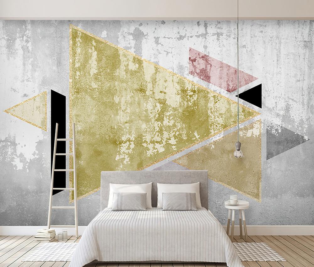 Fototapeta gold geometry anime metro