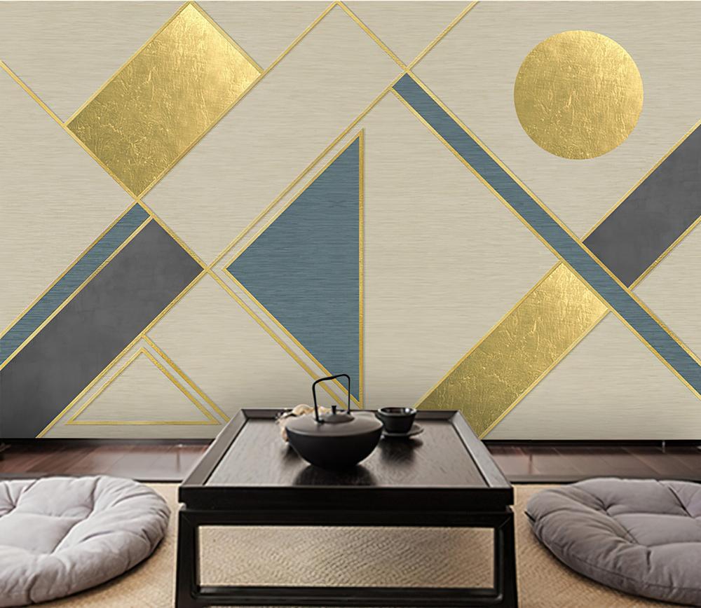 Fototapeta geometryczna szara niebieska