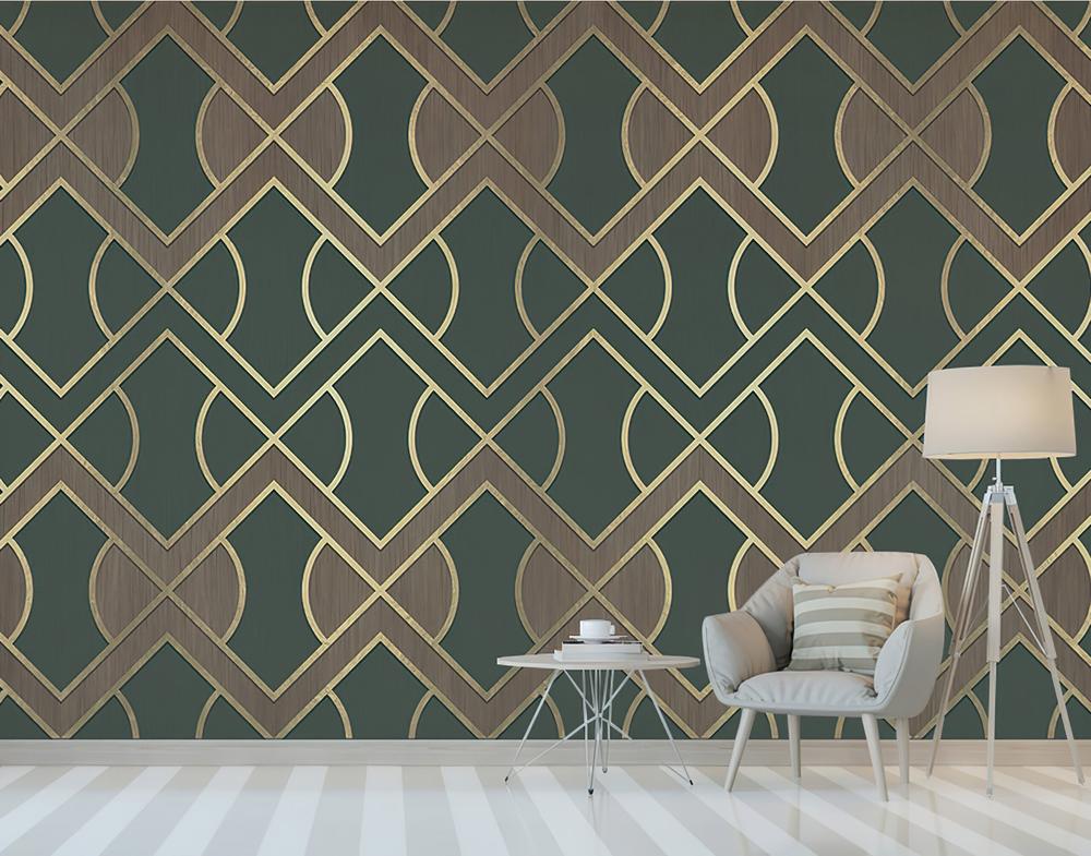 Fototapeta geometryczna zielona