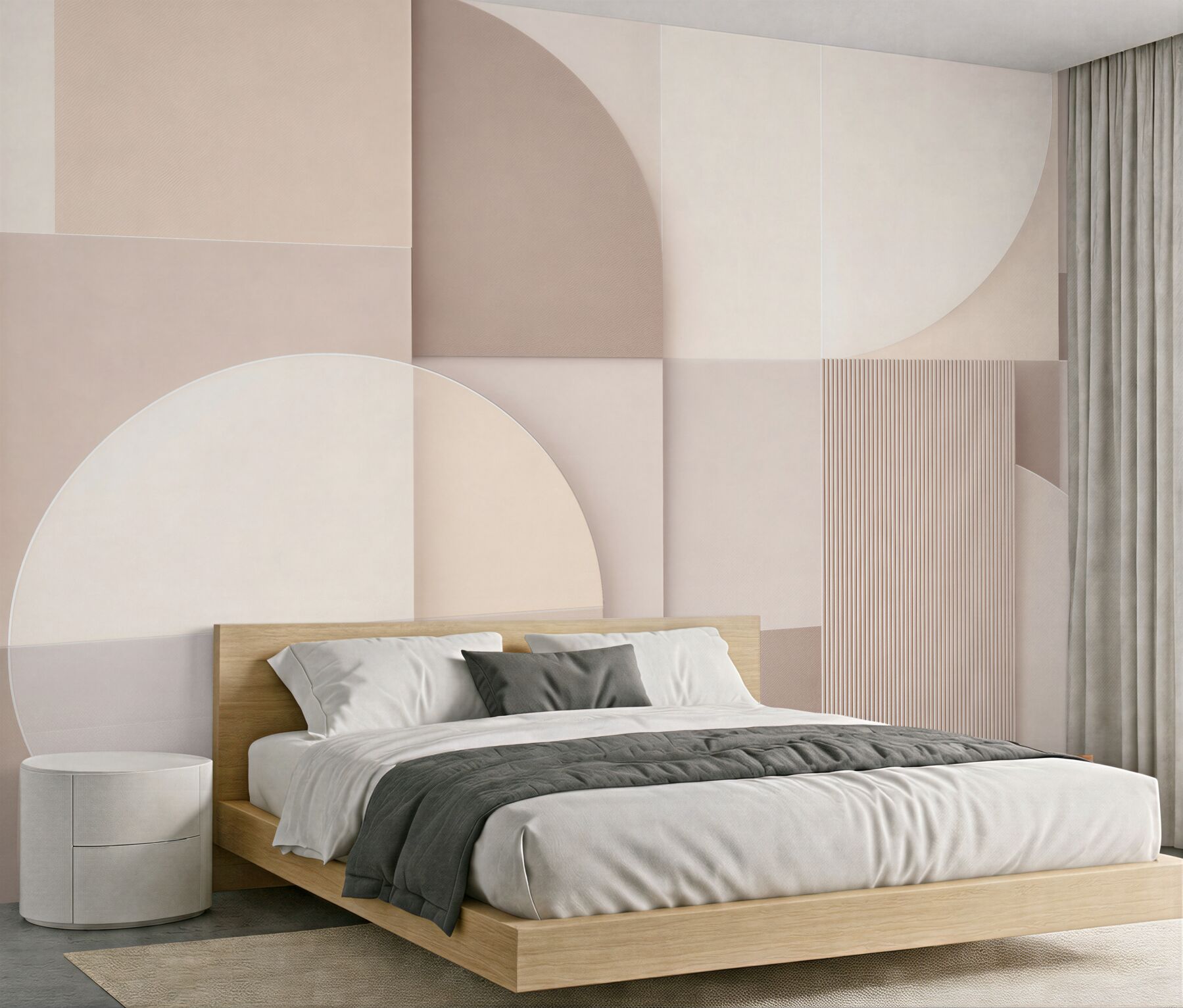 Fototapeta subtelna mozaika geometryczna