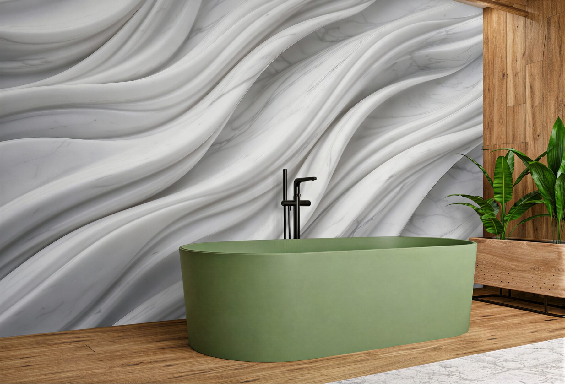 Fototapeta marmurowe fale 3d