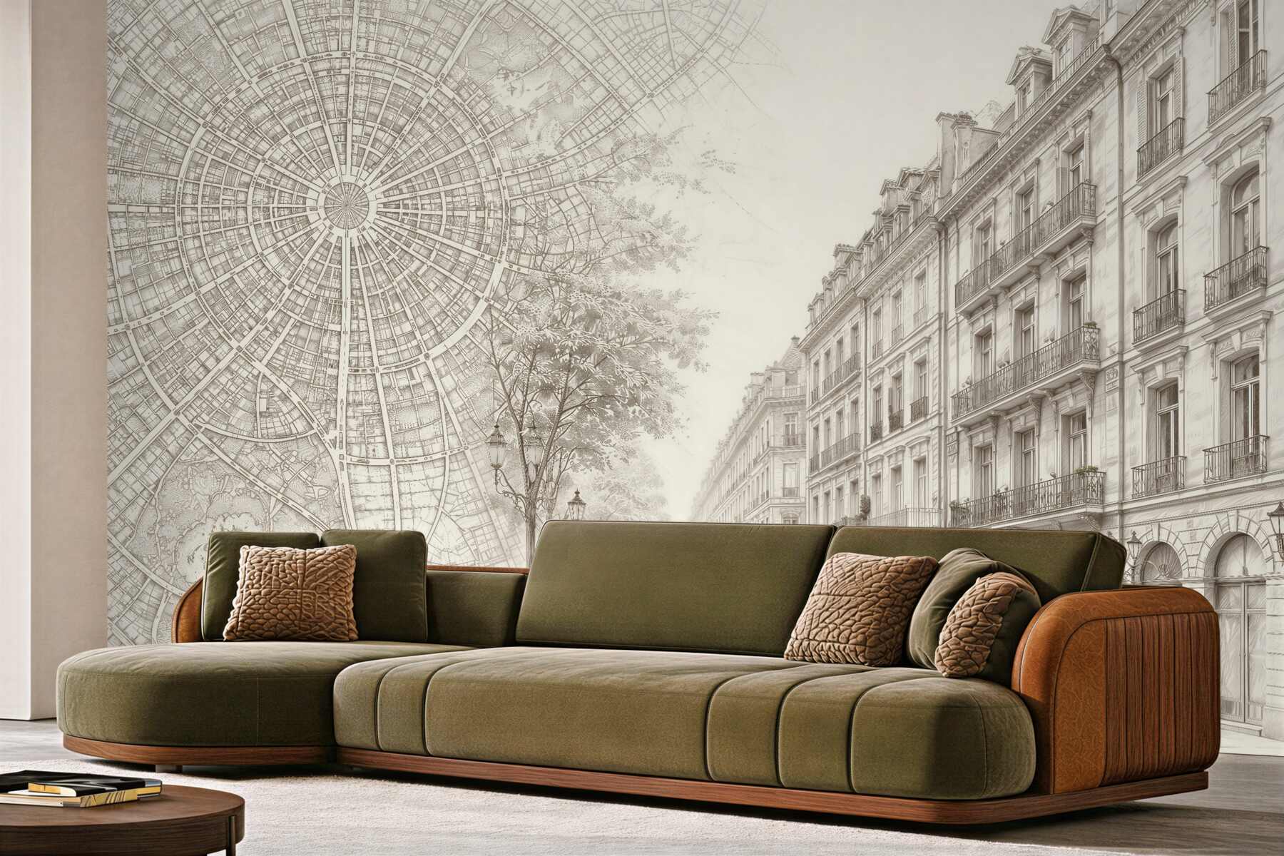Fototapeta elegancka ulica i plan miasta