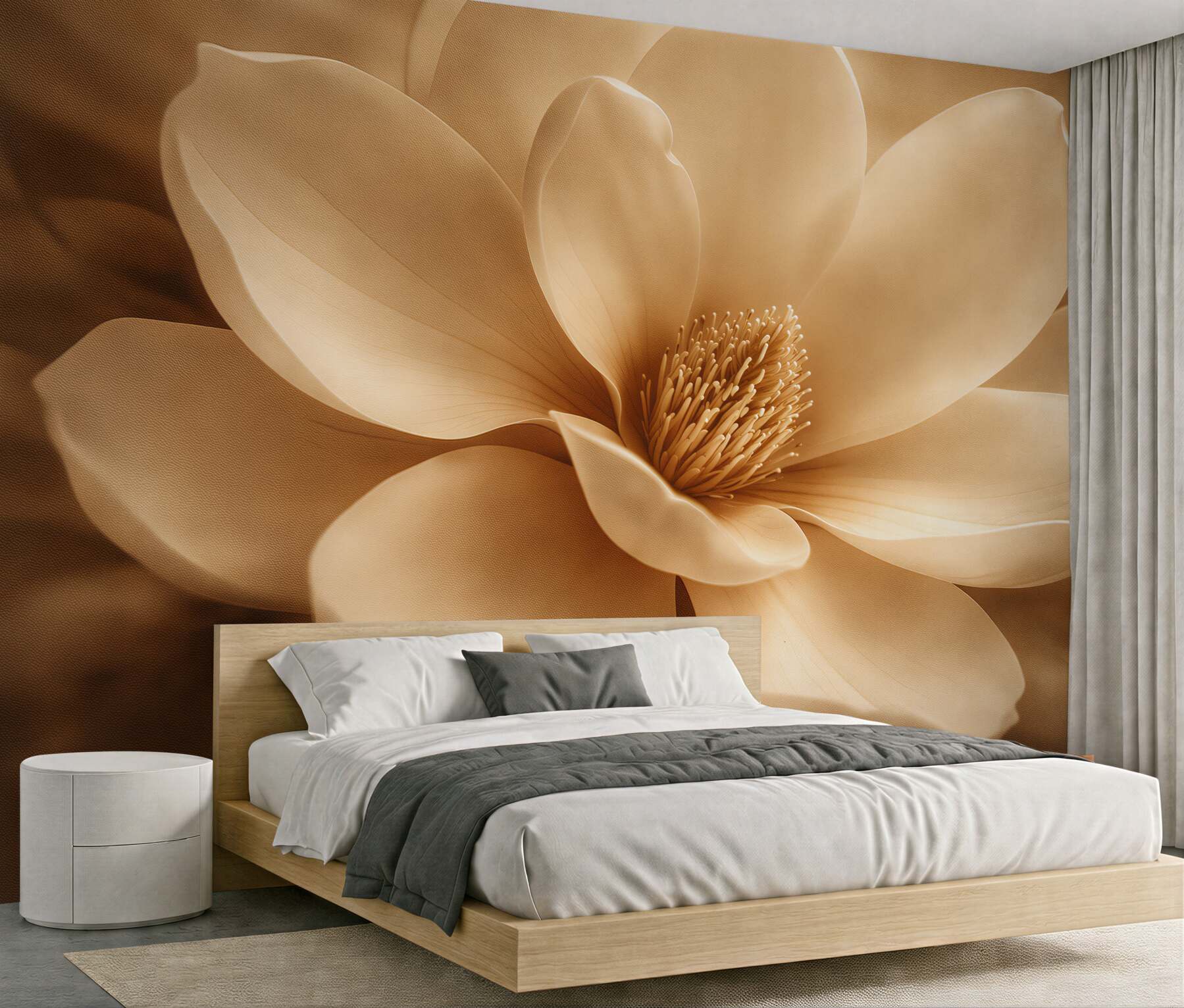 Fototapeta złota magnolia w eleganckim zbliżeniu