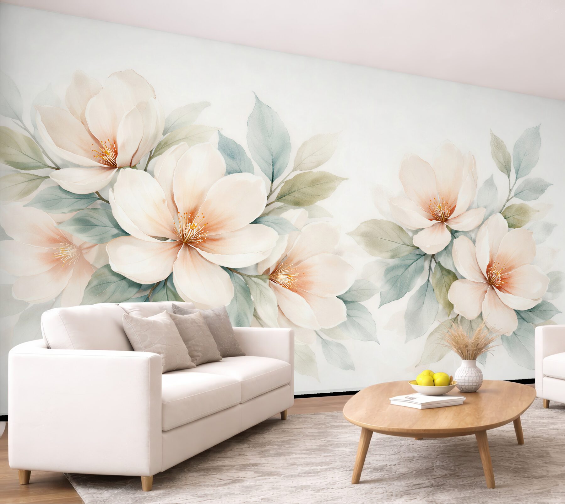 Fototapeta kremowe magnolie w subtelnej elegancji