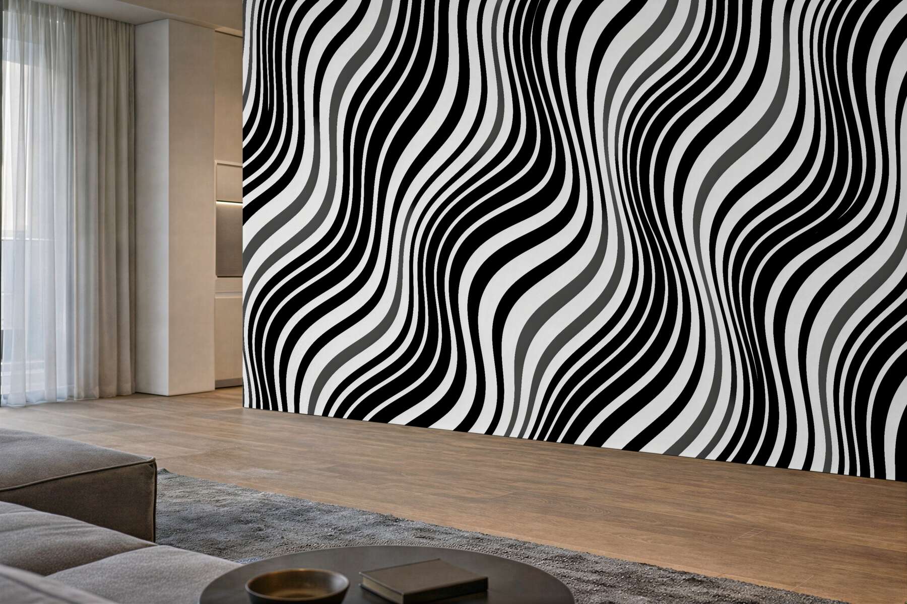 Fototapeta falujące pasy optyczne
