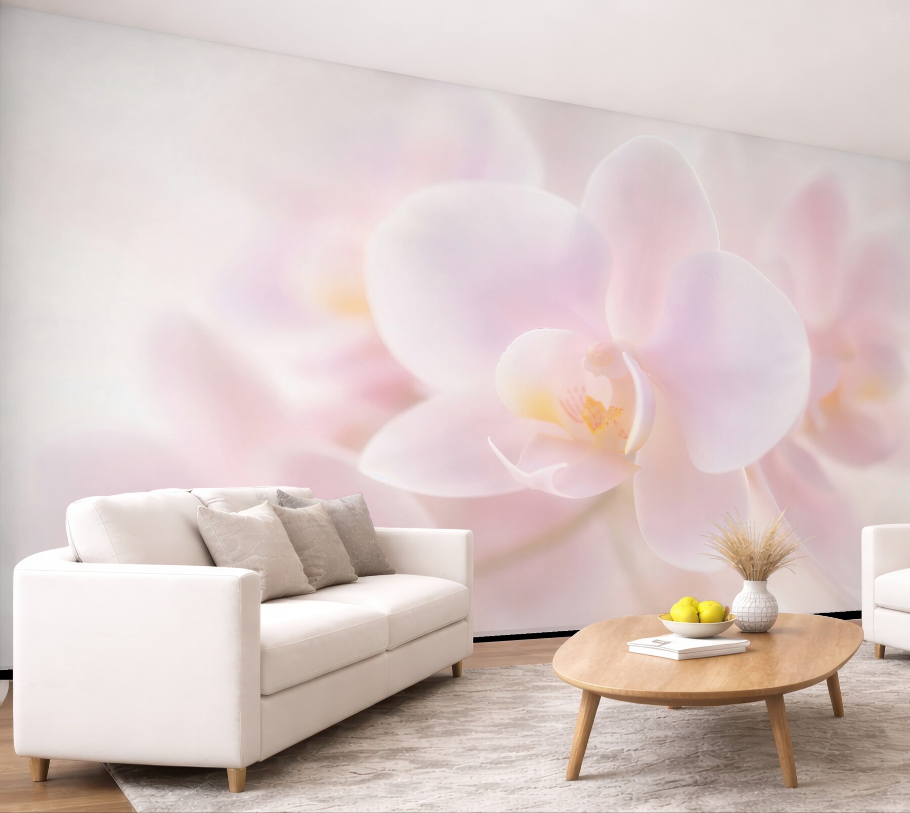 Fototapeta delikatna biała orchidea
