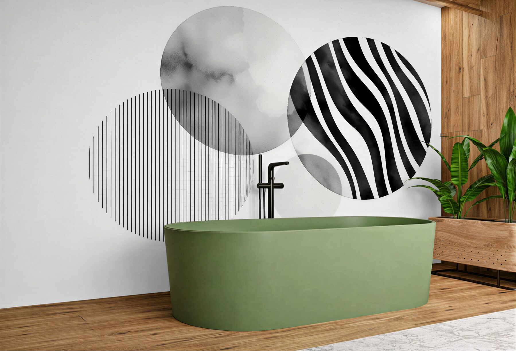 Fototapeta geometryczna zebra w szarościach
