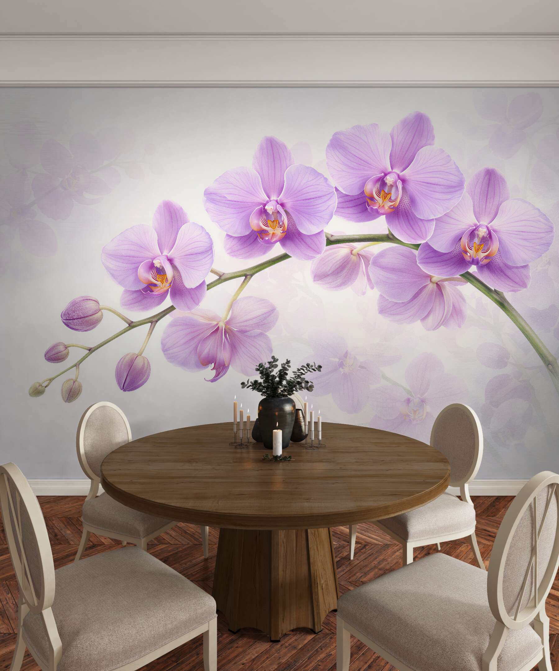 Fototapeta delikatne lilowe orchidee