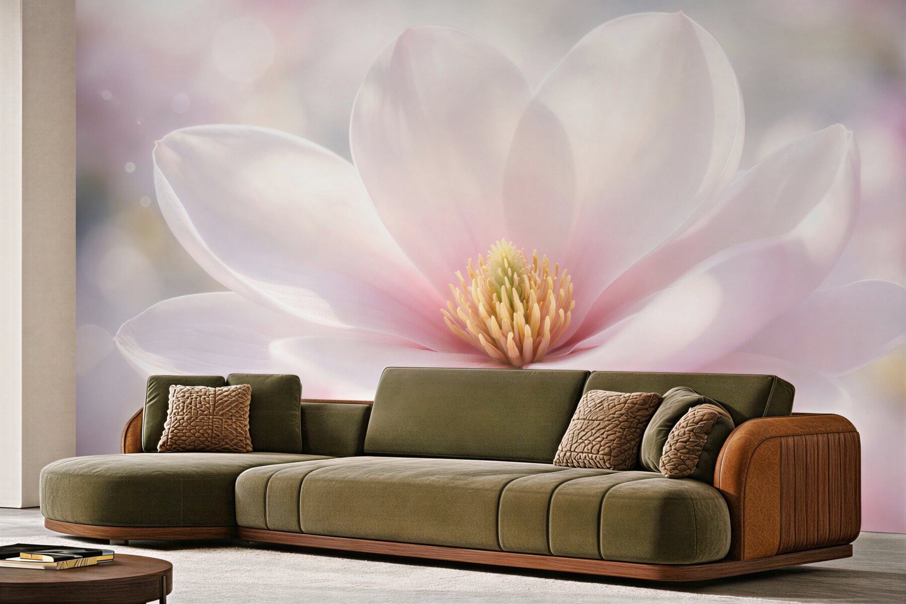 Fototapeta subtelna magnolia w blasku
