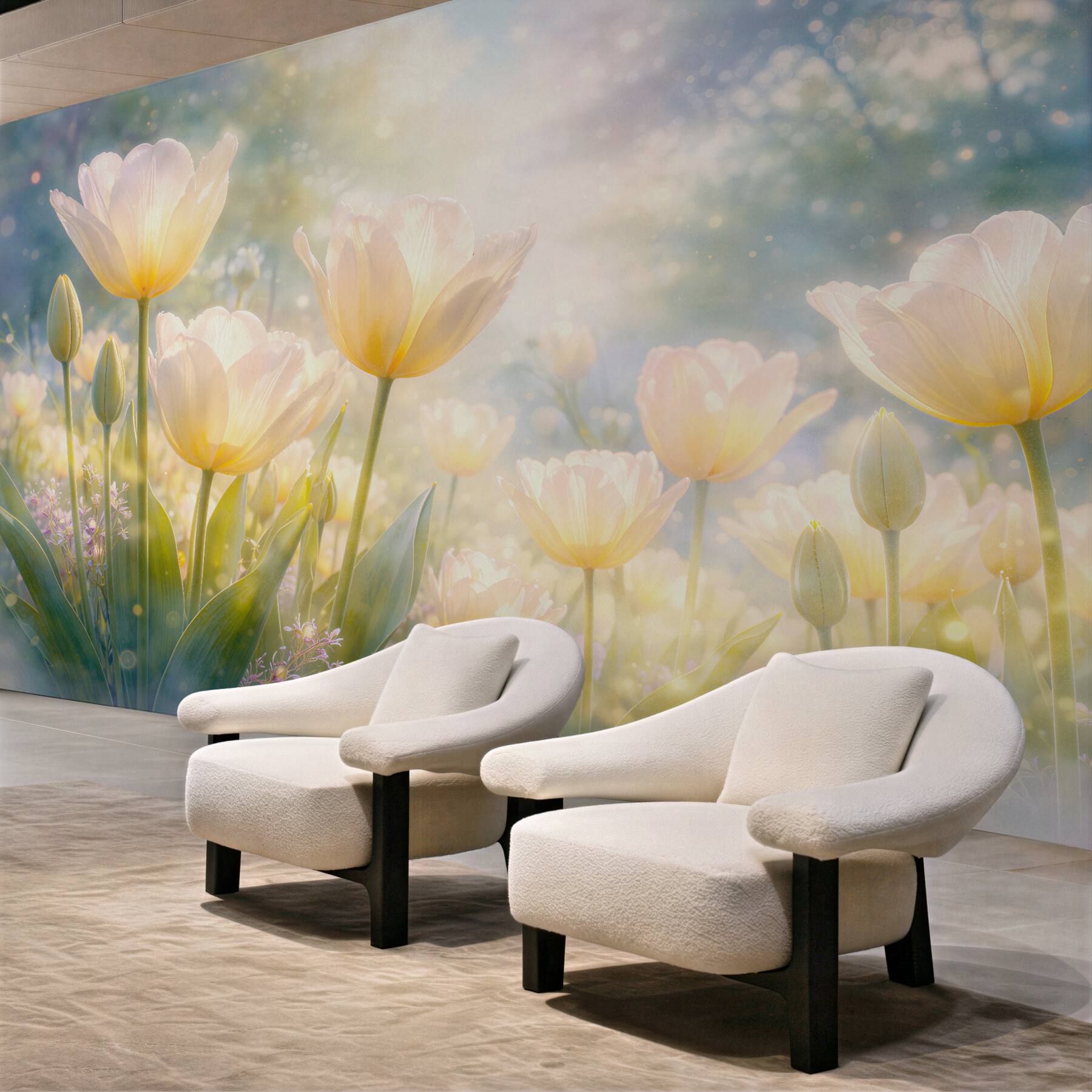 Fototapeta Świetliste tulipany o poranku