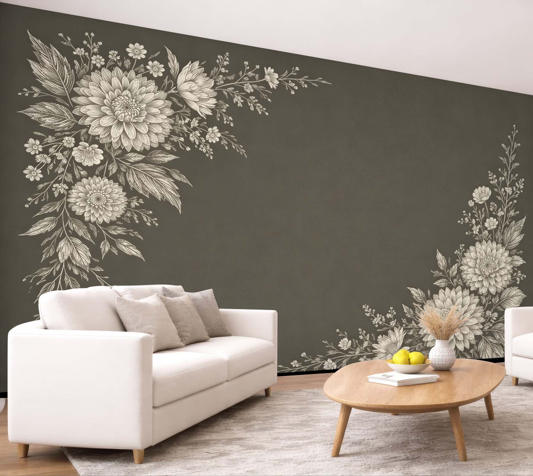 Fototapeta eleganckie kwiatowe ornamenty