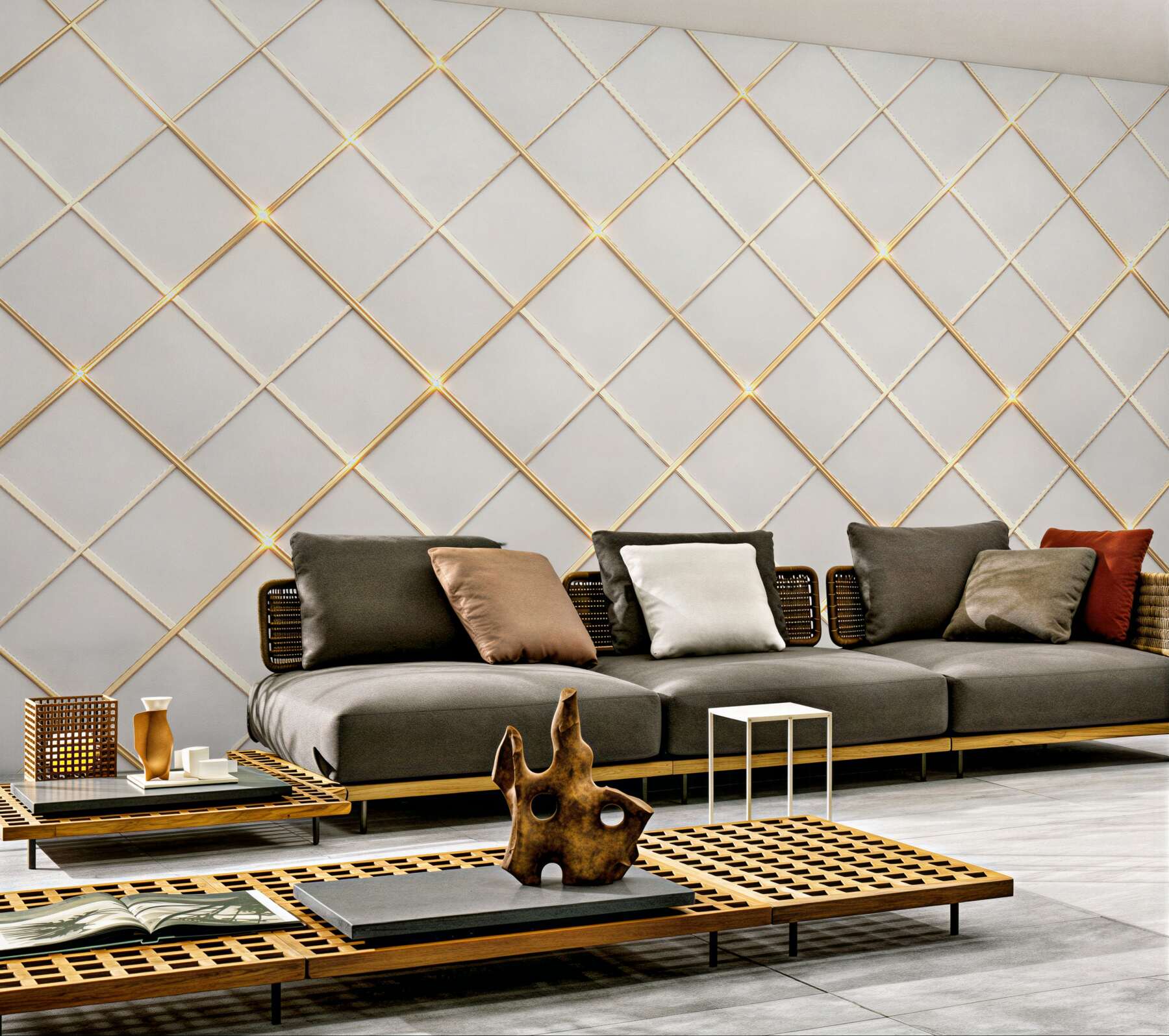 Fototapeta złota geometryczna elegancja