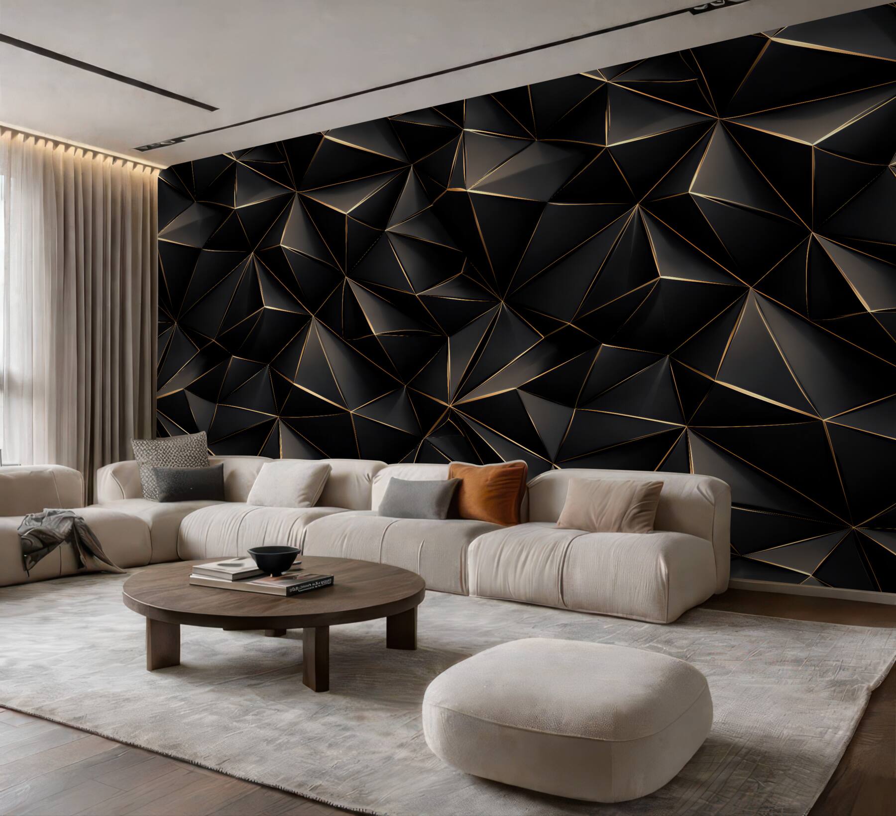 Fototapeta czarna geometryczna elegancja