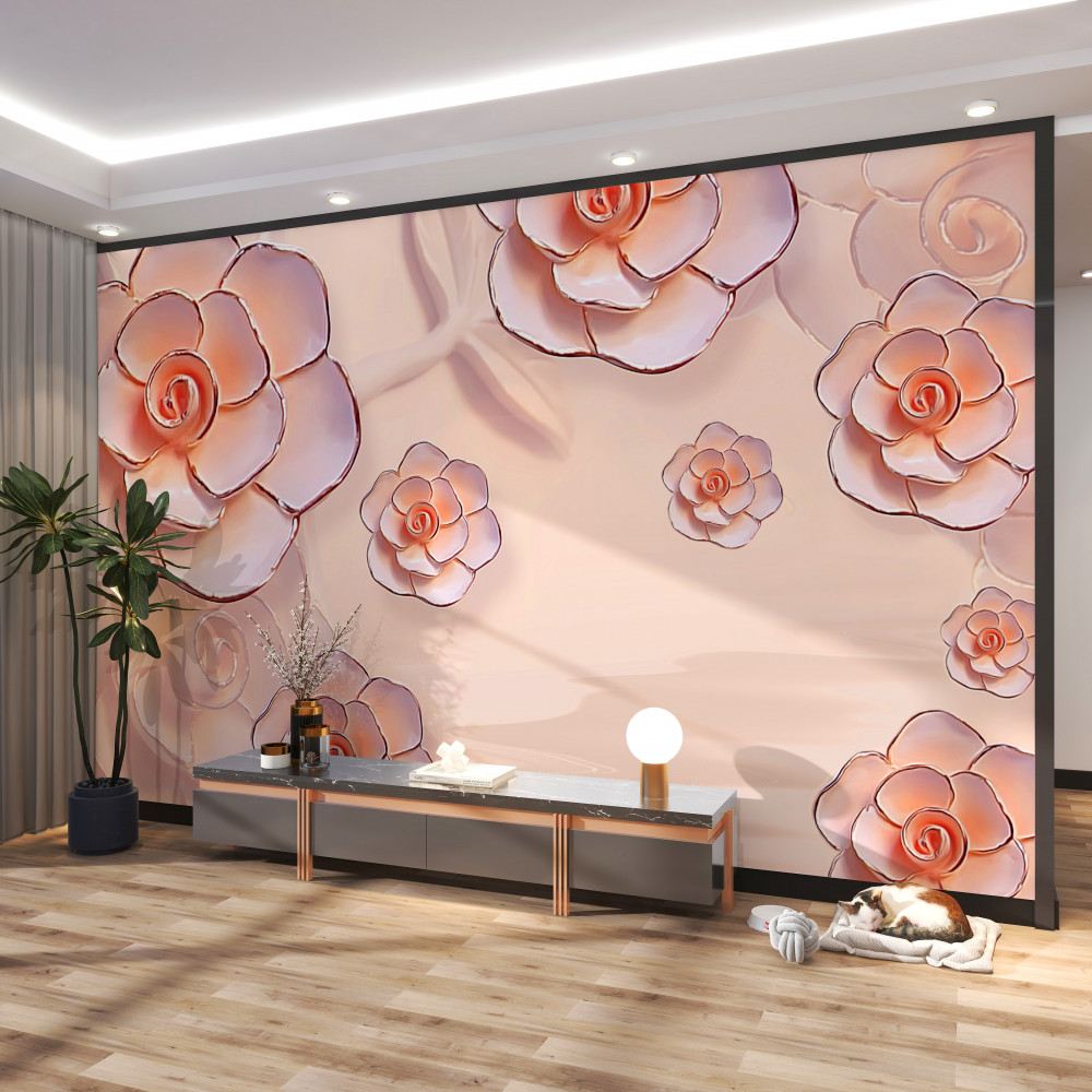 Fototapeta różowe porcelanowe róże