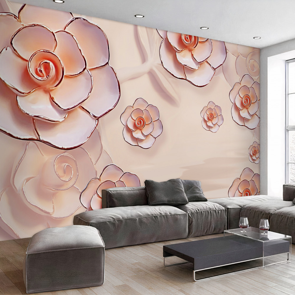 Fototapeta różowe porcelanowe róże