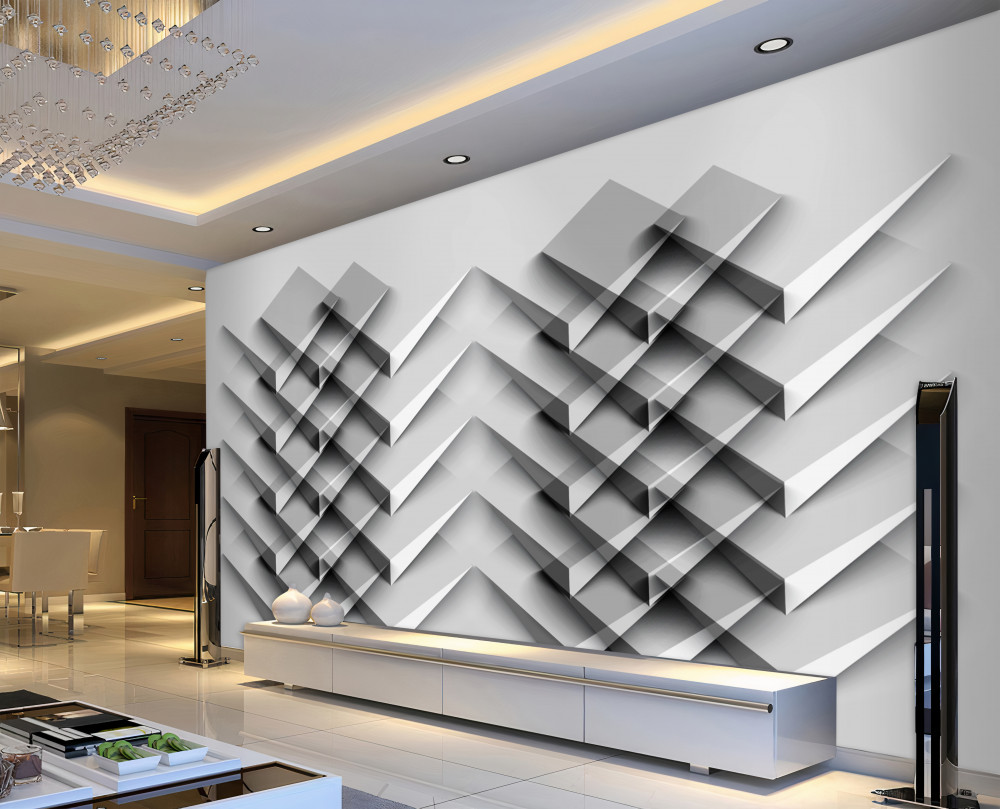Fototapeta stos trójkątów 3d