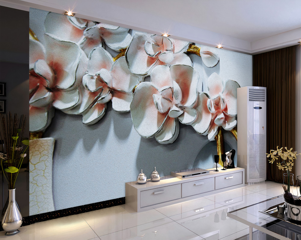 Fototapeta podniesione gałęzie białej orchidei