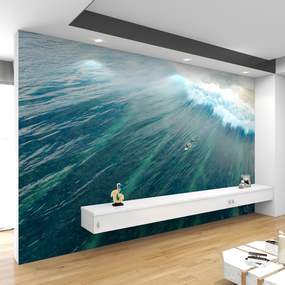 Fototapeta surfowanie po falach oceanu