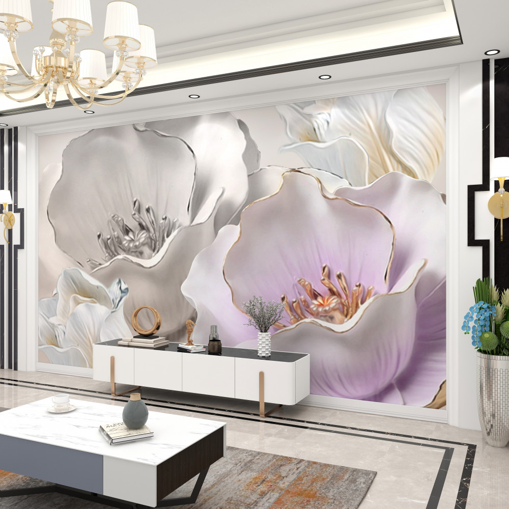 Fototapeta śnieżnobiałe porcelanowe kwiaty