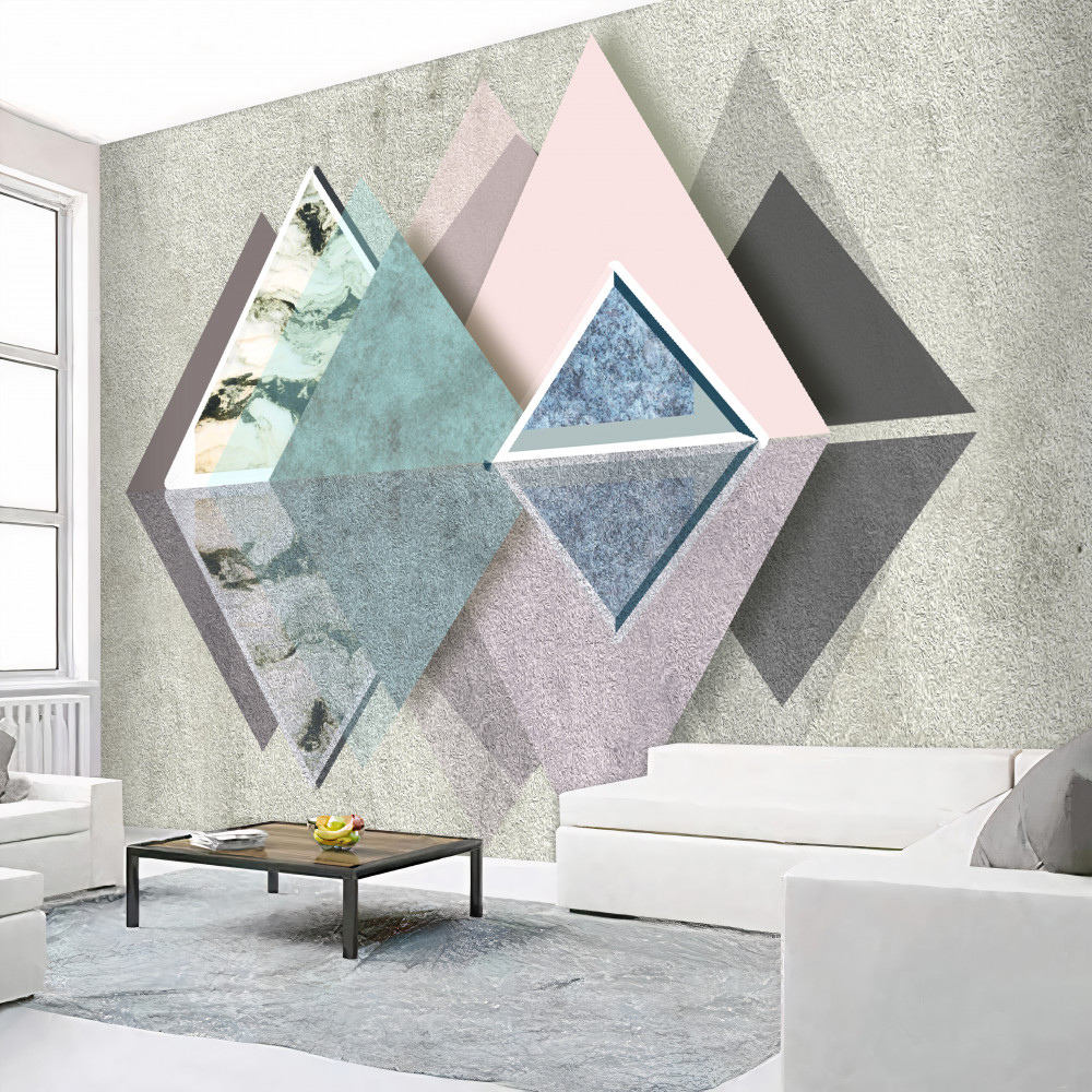 Fototapeta abstrakcyjny geometryczny las