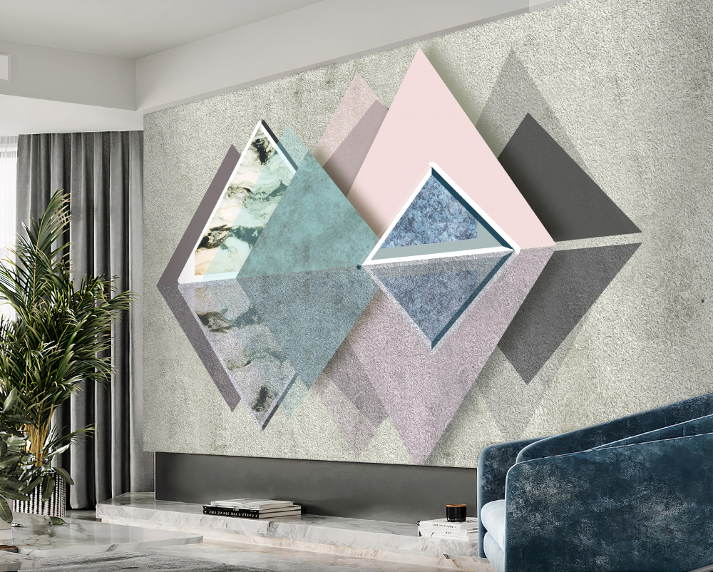 Fototapeta abstrakcyjny geometryczny las