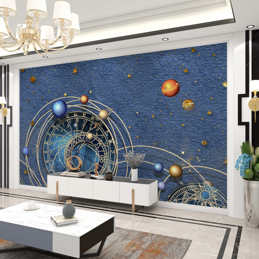 Fototapeta abstrakcja ruchu planet w galaktyce
