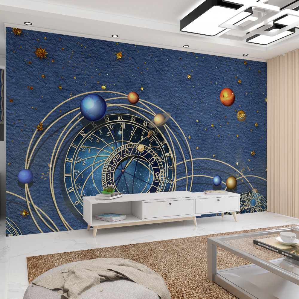 Fototapeta abstrakcja ruchu planet w galaktyce