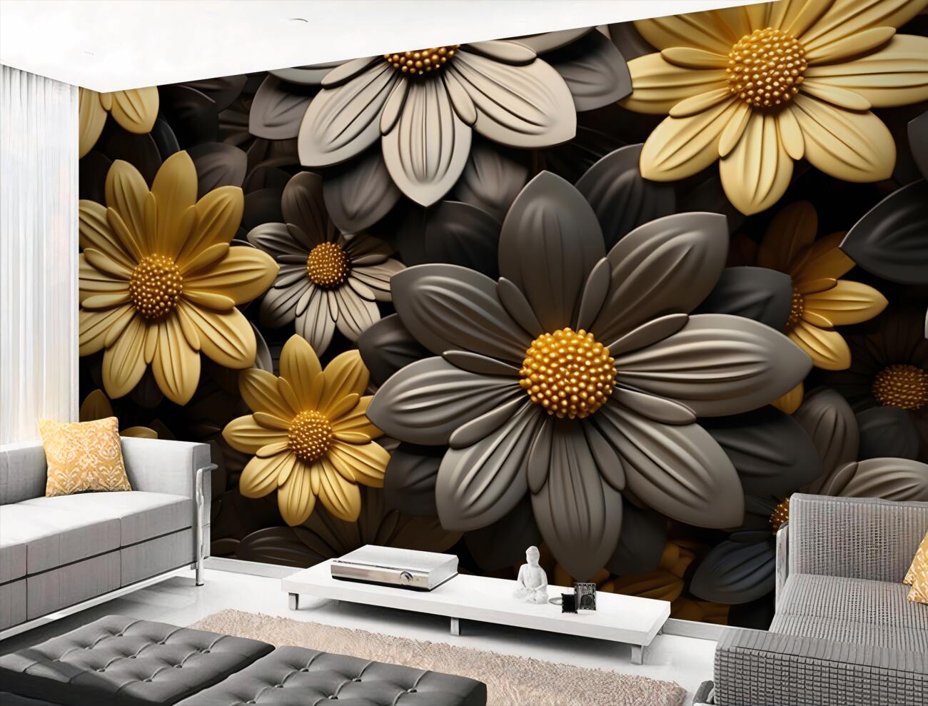 Fototapeta Volume Metal Flowers