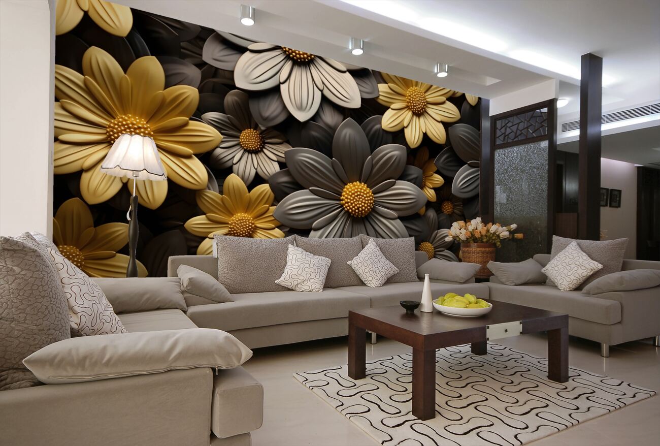 Fototapeta Volume Metal Flowers