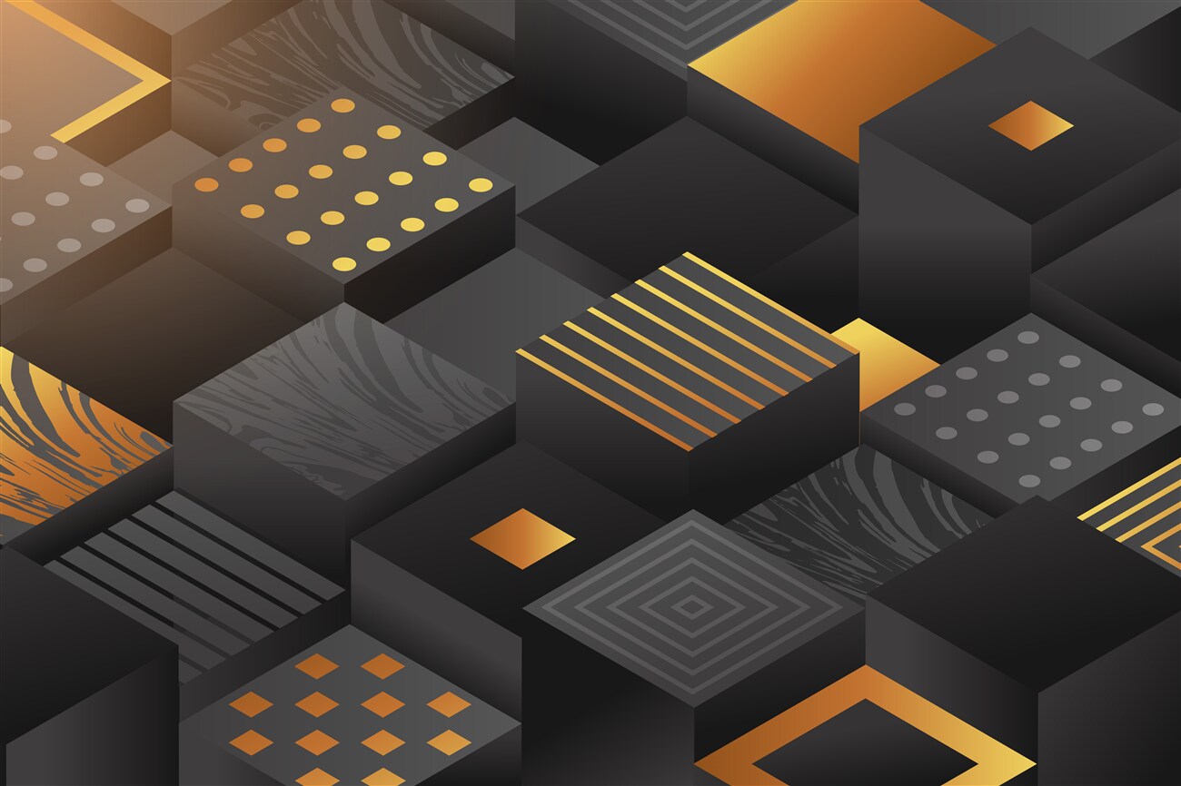 Fototapeta Geometryczne czworobok z drukowaniem