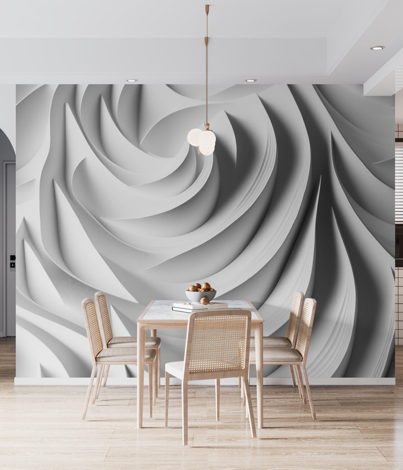 Fototapeta Przeszkoda objętościowa jest biała i szary