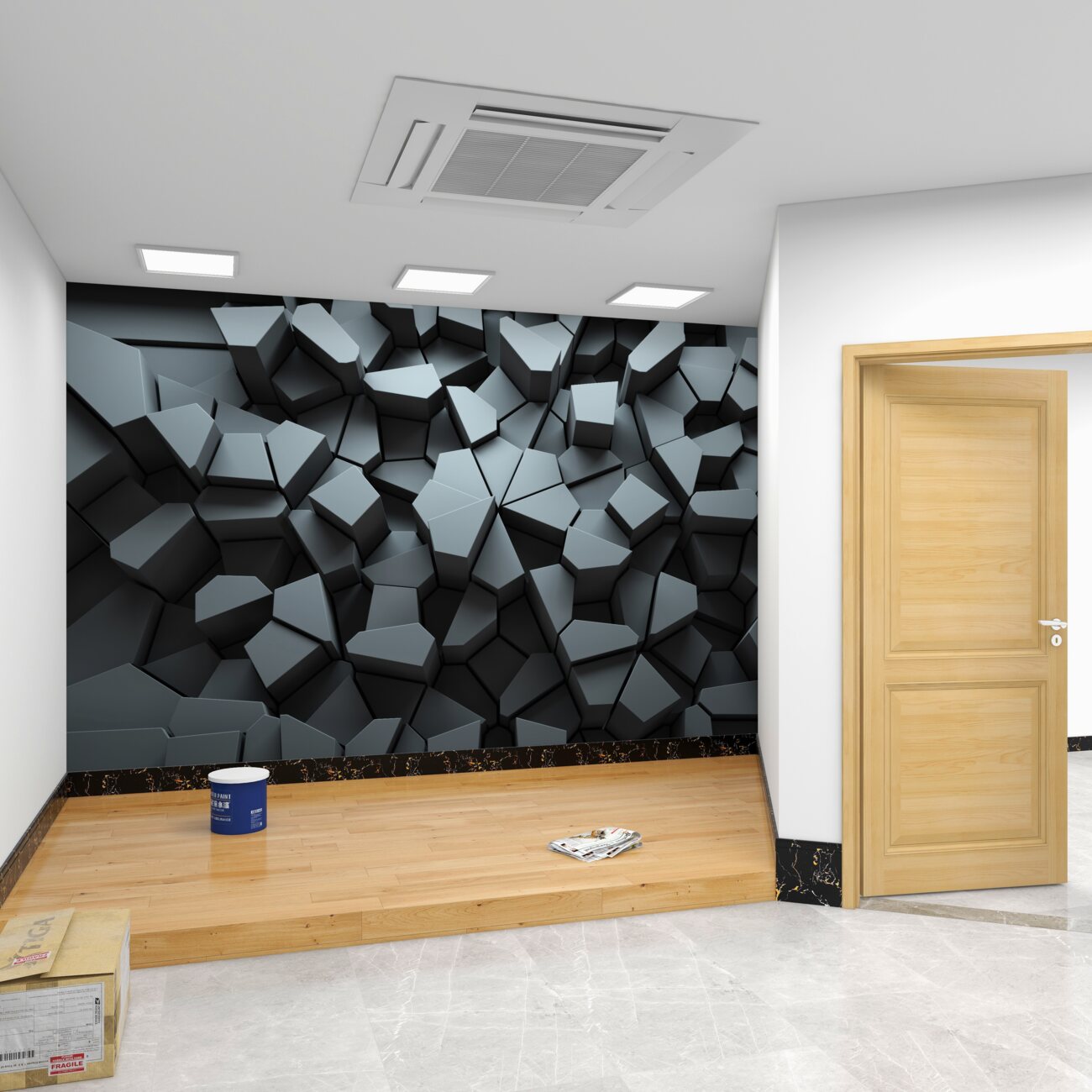 Fototapeta Tekstura liczb objętościowych 3D